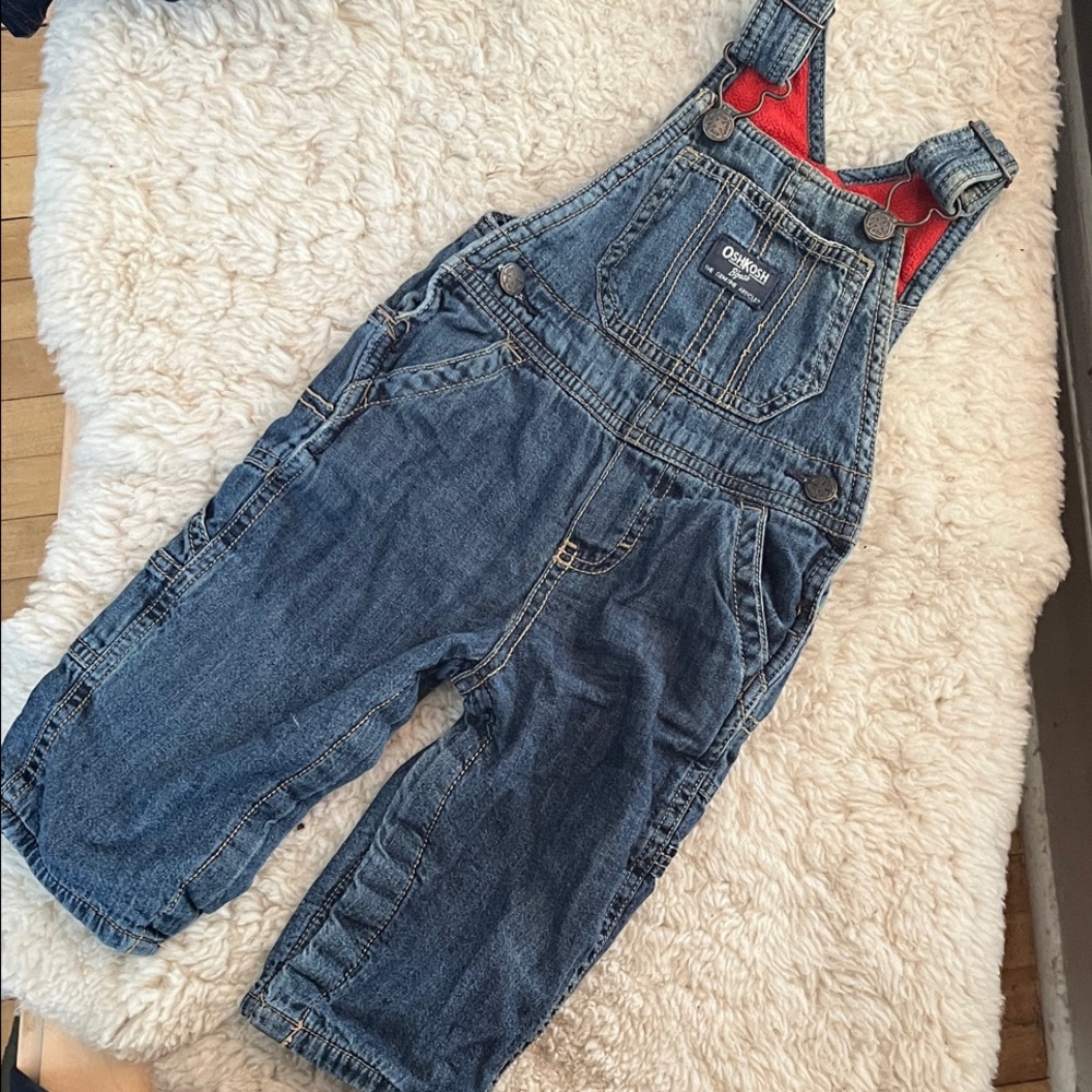 Classic OshKosh B'gosh Fleece Lined Denim Overalls for Kids